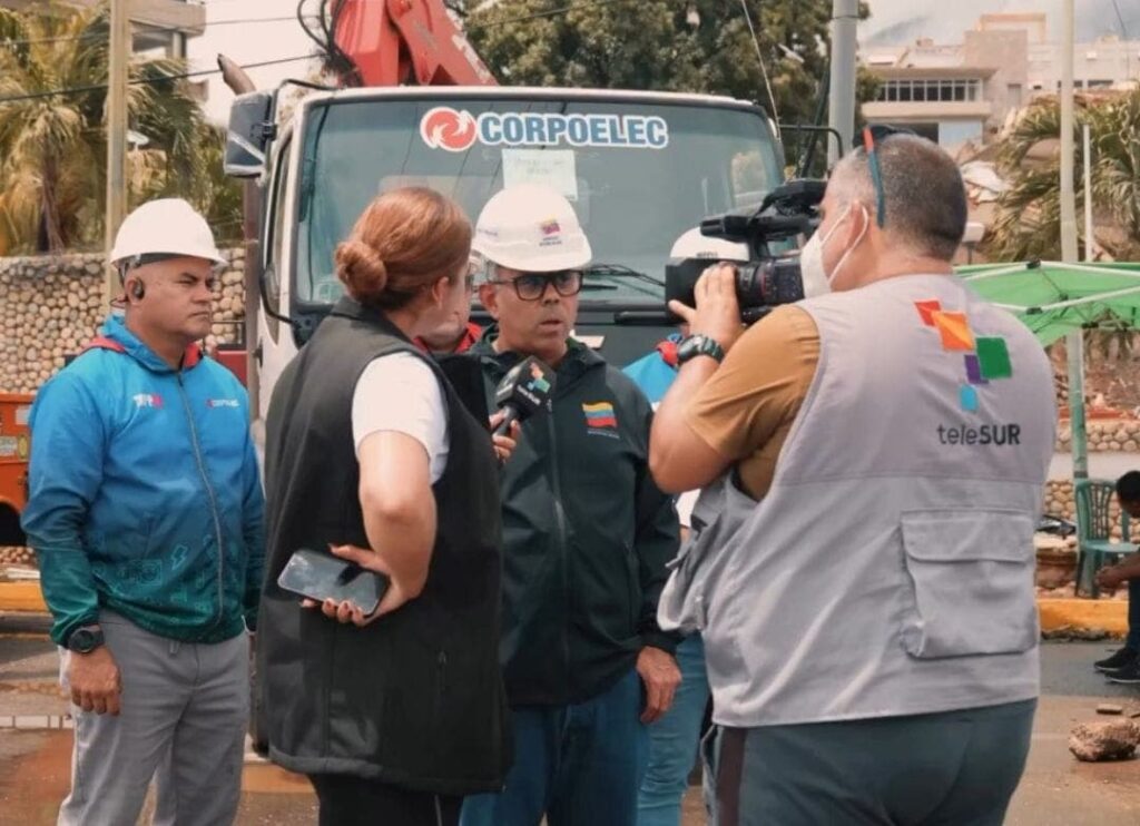 Restituido el 96 % del servicio eléctrico en el estado La Guaira